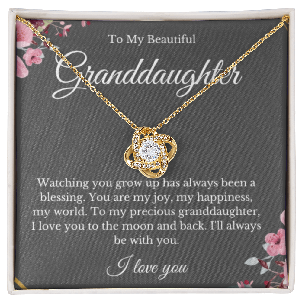 Grandparent Granddaughter Necklace, Grandparent Gift, Daughter Gift, Jewelry for Granddaughter, Message Card Necklace, Christmas Gift