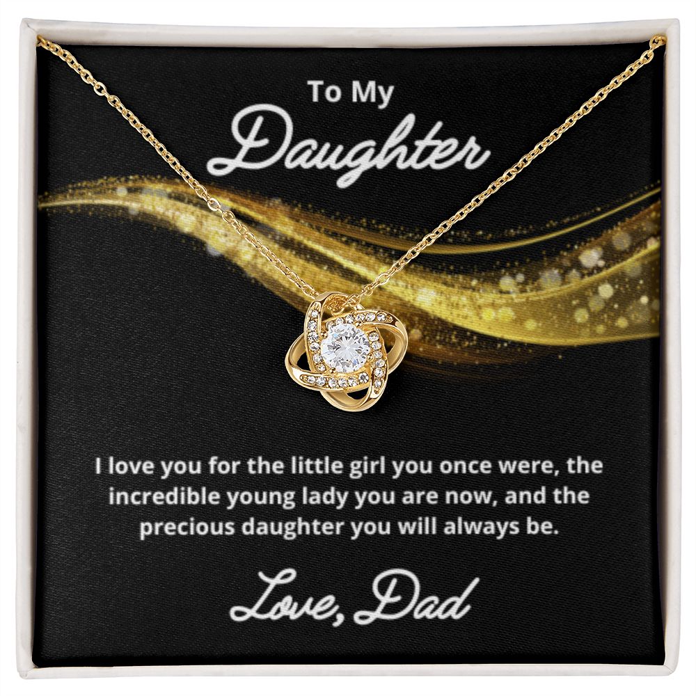 To My Daughter Necklace, Father Daughter Necklace, Father to Daughter Birthday Gift, Gifts to Daughter from Dad