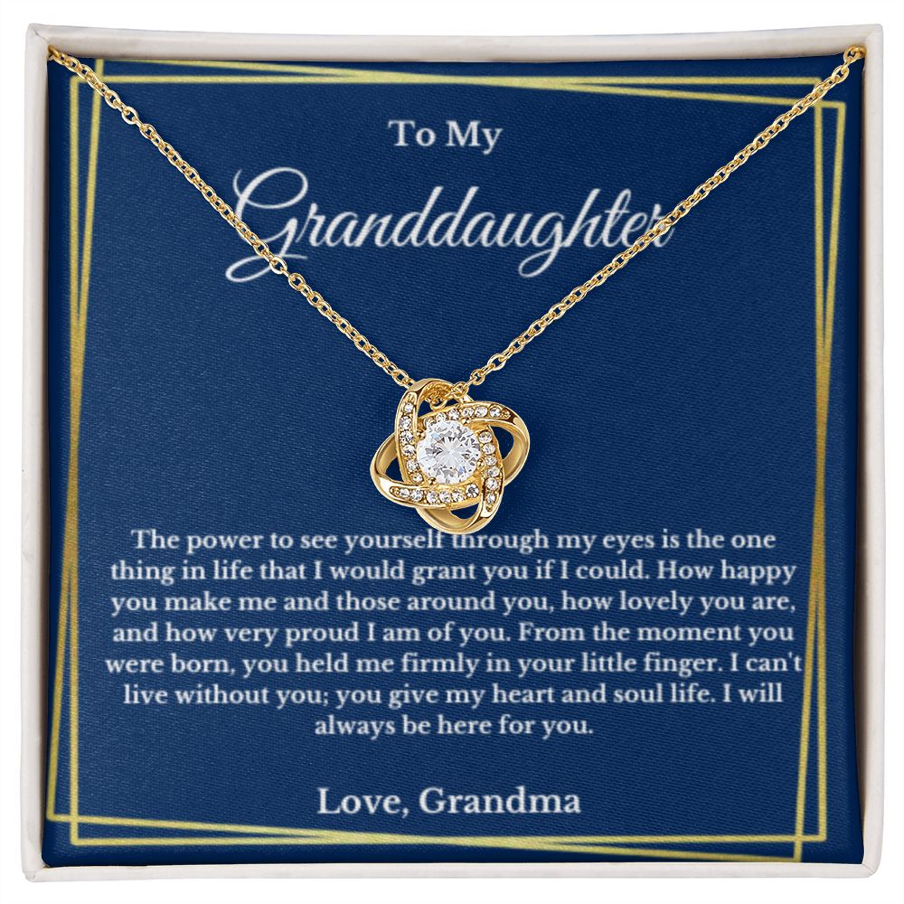 To My Granddaughter Necklace, Granddaughter Gift from Grandpa, Grandma, Birthday Graduation Gift, Christmas Gift for Her