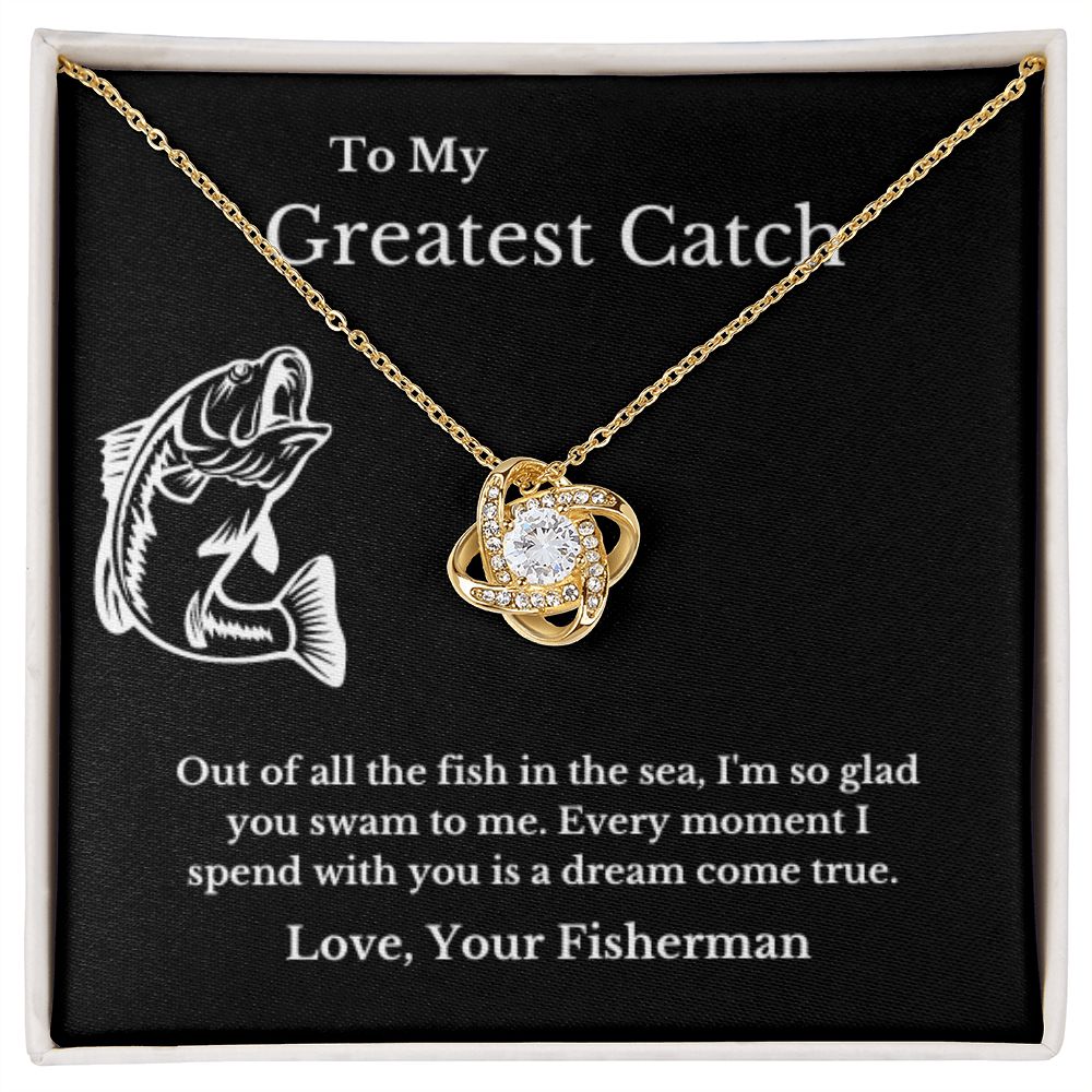 To My Husband Necklace, Fisherman, Fishing Necklace, Christmas Necklace Gift, Message Card Jewelry, Minimalist Jewelry, From Wife