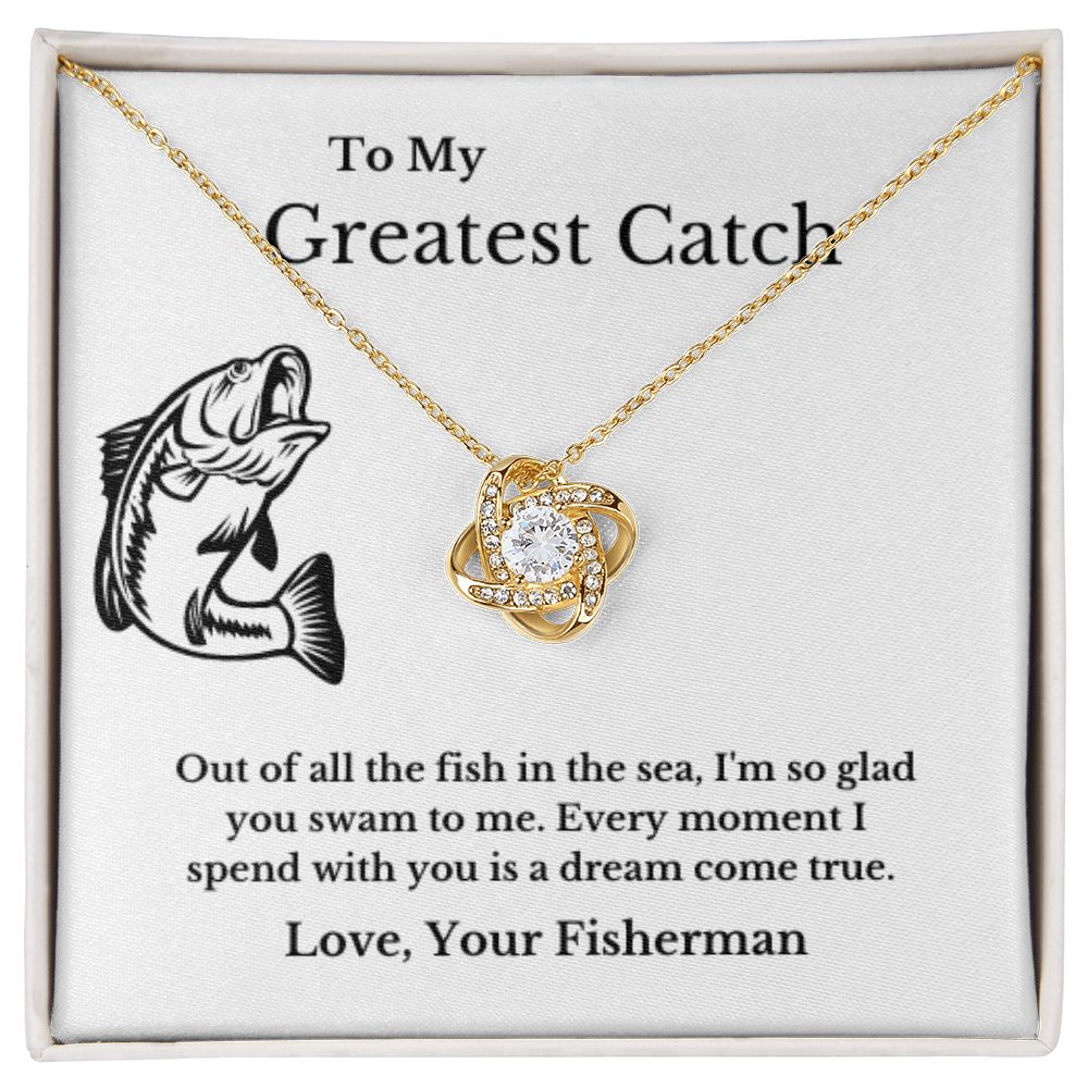 To My Husband Necklace, Fisherman, Fishing Necklace, Christmas Necklace Gift, Message Card Jewelry, Minimalist Jewelry, From Wife