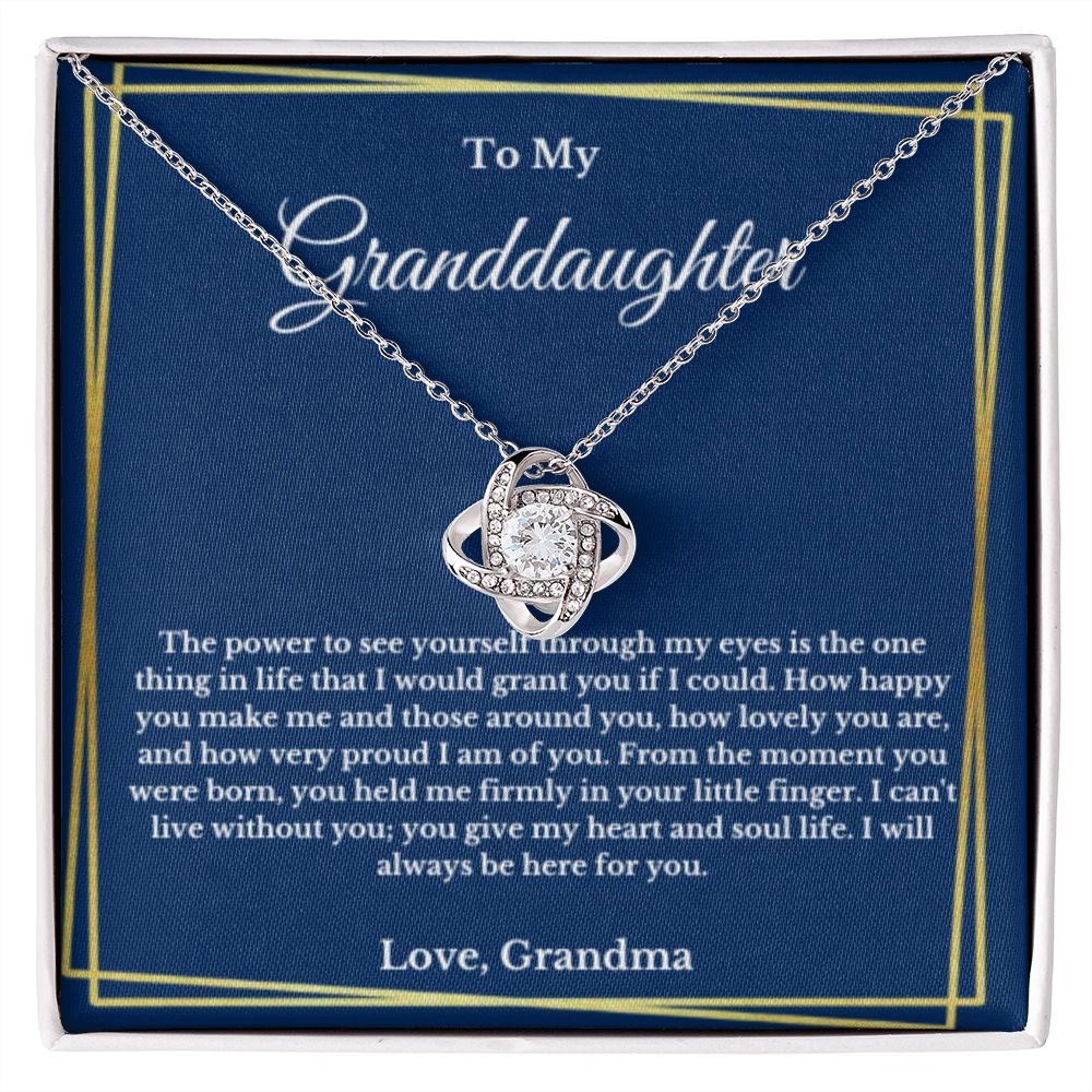 To My Granddaughter Necklace, Granddaughter Gift from Grandpa, Grandma, Birthday Graduation Gift, Christmas Gift for Her