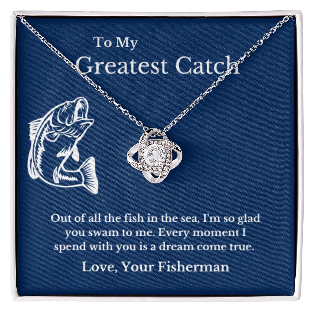 To My Husband Necklace, Fisherman, Fishing Necklace, Christmas Necklace Gift, Message Card Jewelry, Minimalist Jewelry, From Wife