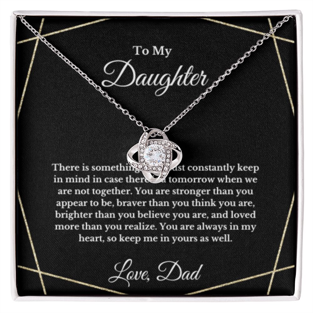 To My Daughter Necklace, Father Daughter Necklace, Father to Daughter Birthday Gift, Gifts to Daughter from Dad