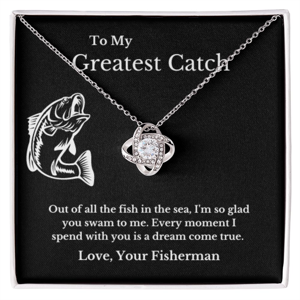 To My Husband Necklace, Fisherman, Fishing Necklace, Christmas Necklace Gift, Message Card Jewelry, Minimalist Jewelry, From Wife