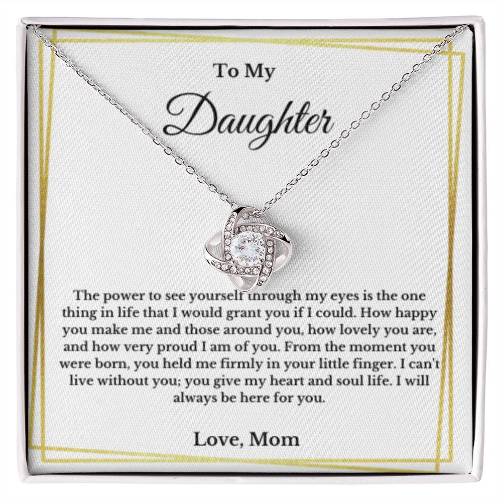 To My Daughter Necklace, Mother Daughter Necklace, Mother to Daughter Birthday Gift, Gifts to Daughter from Mom