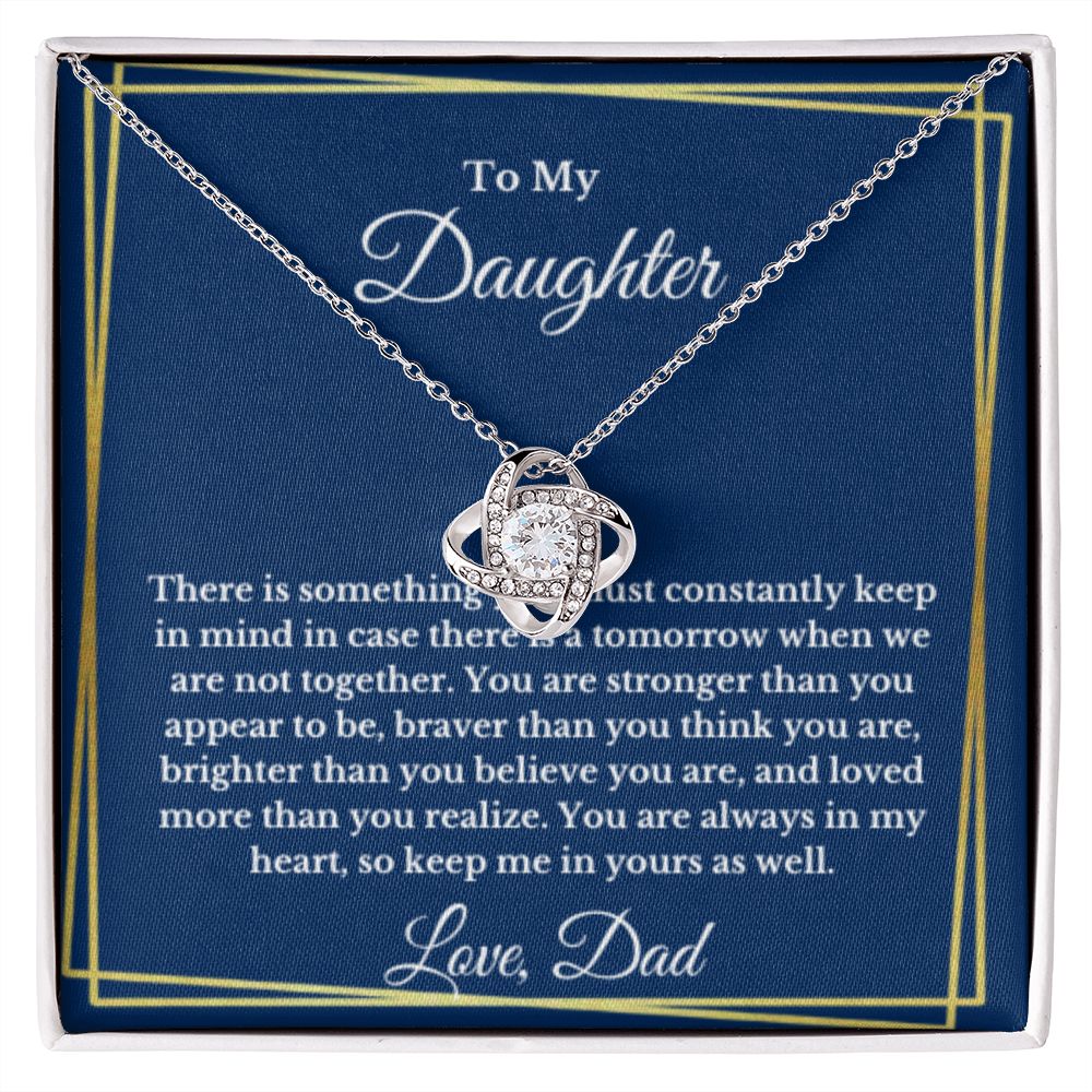 To My Daughter Necklace, Father Daughter Necklace, Father to Daughter Birthday Gift, Gifts to Daughter from Dad