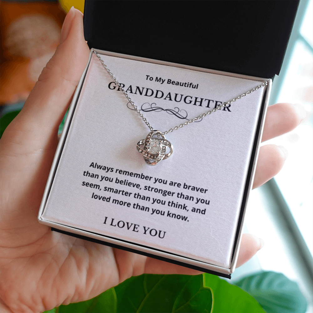 Hearts Jewelry, FG Family Gift, Grandchild Granddaughter Necklace, Gift from Grandma/Grandpa, To My Granddaguther Jewelry, Birthday Gift