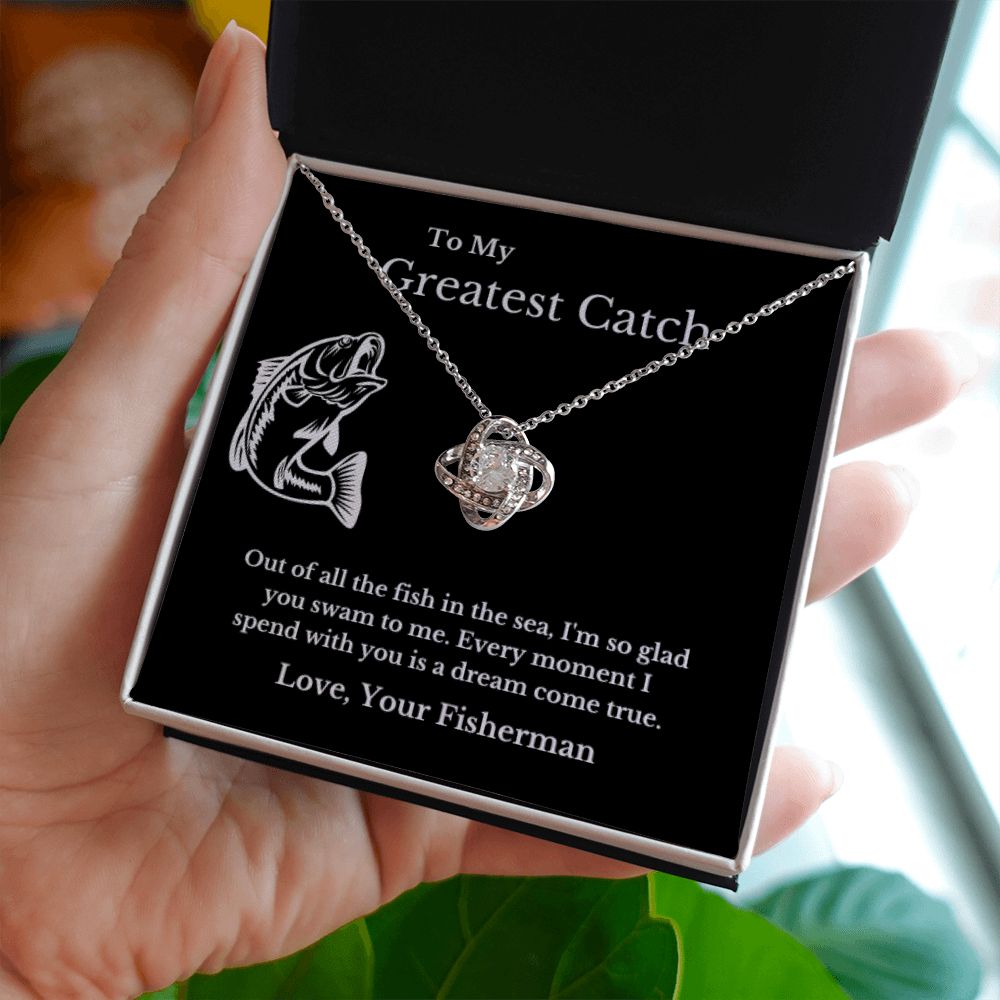 To My Husband Necklace, Fisherman, Fishing Necklace, Christmas Necklace Gift, Message Card Jewelry, Minimalist Jewelry, From Wife