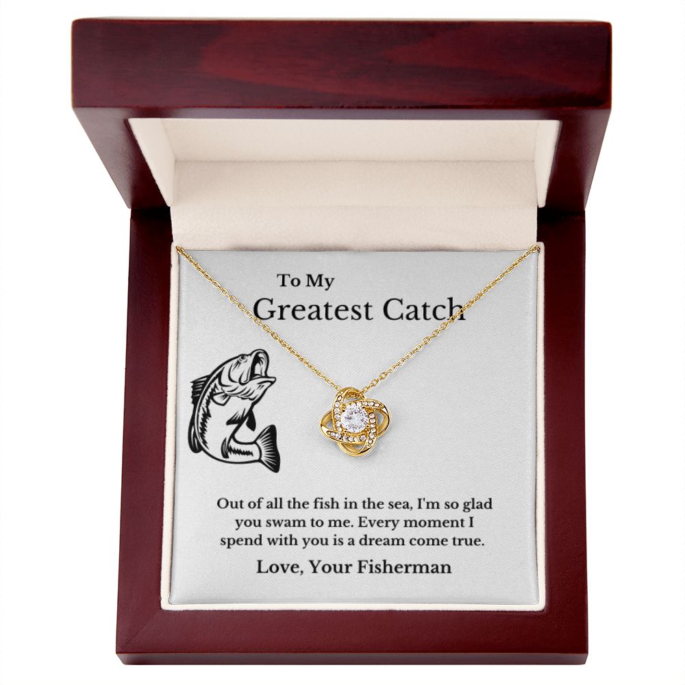 To My Husband Necklace, Fisherman, Fishing Necklace, Christmas Necklace Gift, Message Card Jewelry, Minimalist Jewelry, From Wife