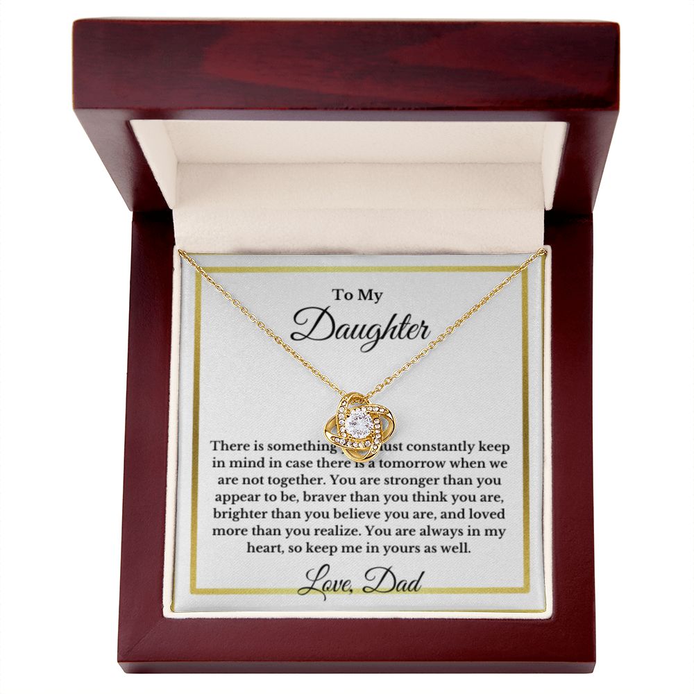To My Daughter Necklace, Father Daughter Necklace, Father to Daughter Birthday Gift, Gifts to Daughter from Dad