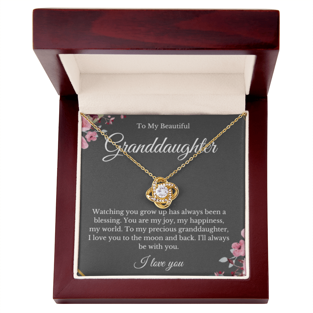 Grandparent Granddaughter Necklace, Grandparent Gift, Daughter Gift, Jewelry for Granddaughter, Message Card Necklace, Christmas Gift