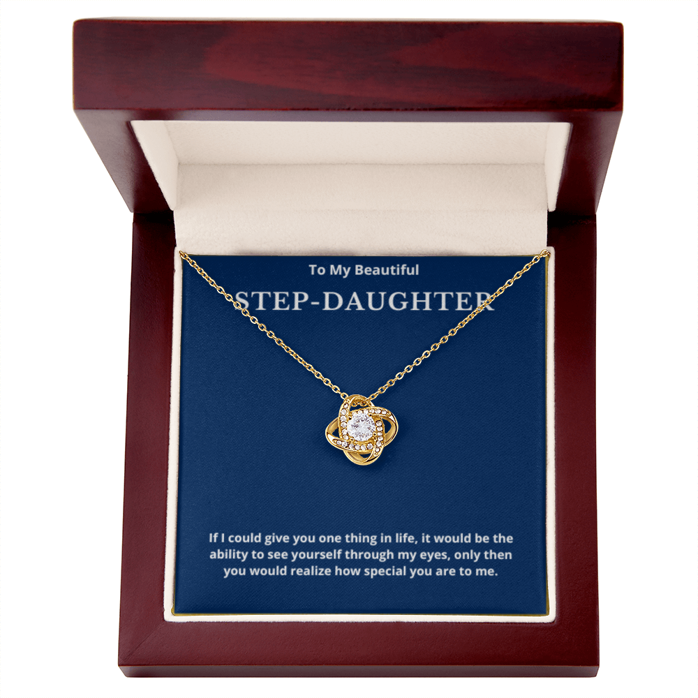 Step Daughter Gift for Step Daughter Bonus Daughter Gift Necklace Blended Family Stepdaughter Gift daughter of Bride Groom wedding gift