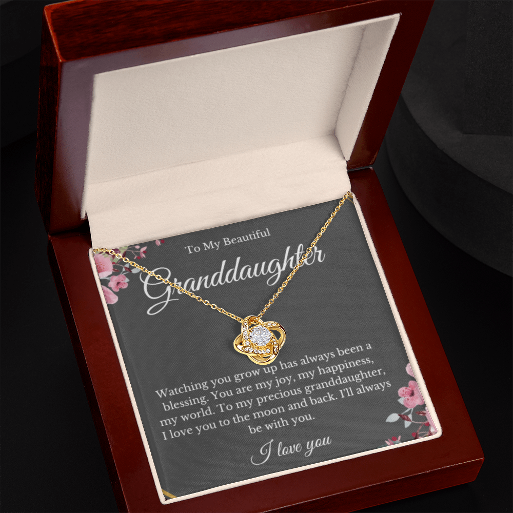 Grandparent Granddaughter Necklace, Grandparent Gift, Daughter Gift, Jewelry for Granddaughter, Message Card Necklace, Christmas Gift