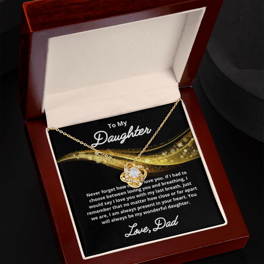To My Daughter Necklace, Father Daughter Necklace, Father to Daughter Birthday Gift, Gifts to Daughter from Dad
