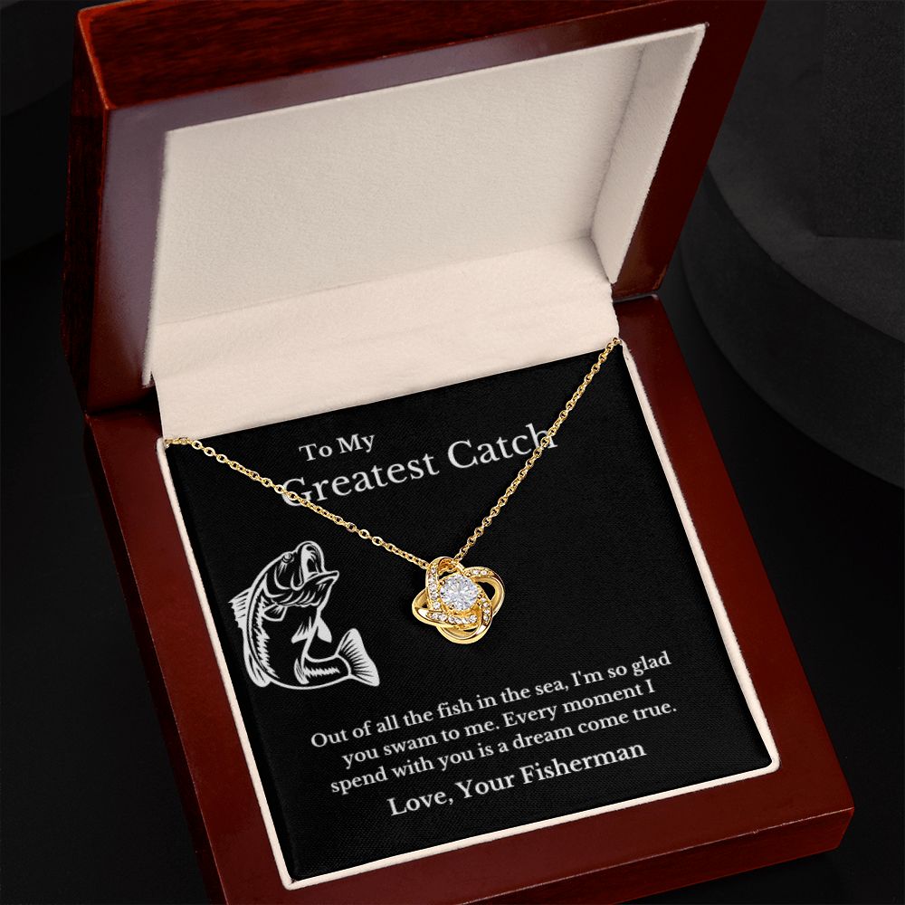 To My Husband Necklace, Fisherman, Fishing Necklace, Christmas Necklace Gift, Message Card Jewelry, Minimalist Jewelry, From Wife