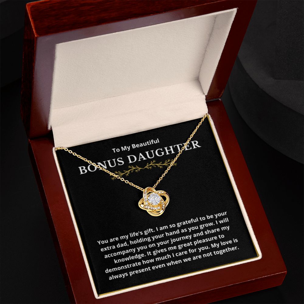 BONUS DAUGHTER gift for step daughter wedding gifts step daughter necklace gift to step daughter from bride groom stepmother BIRTHDAY gift