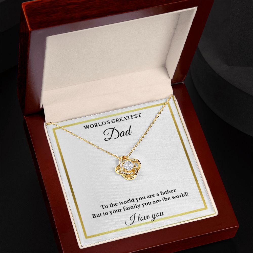 Father's Day Necklace, Christmas Dad Necklace Gift, Message Card Jewelry, Minimalist Jewelry, For Dad, From Daughter, From Son