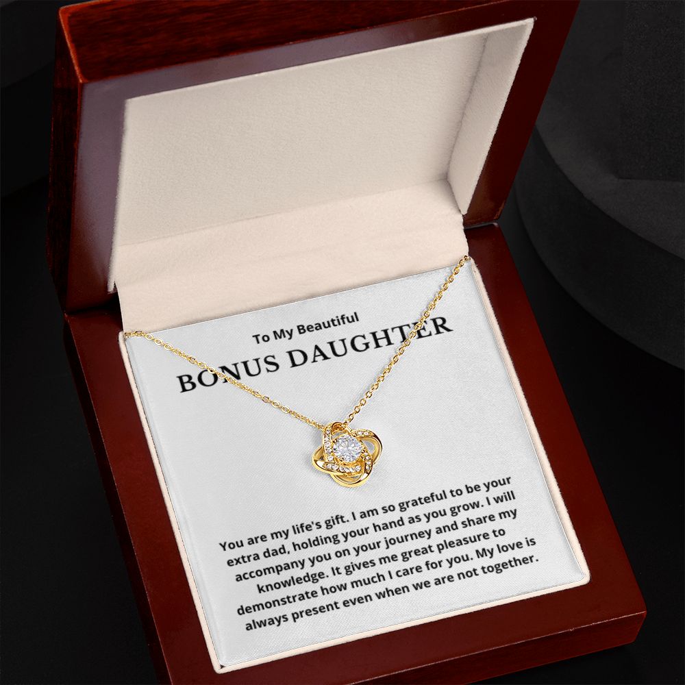 BONUS DAUGHTER gift for step daughter wedding gifts step daughter necklace gift to step daughter from bride groom stepmother BIRTHDAY gift