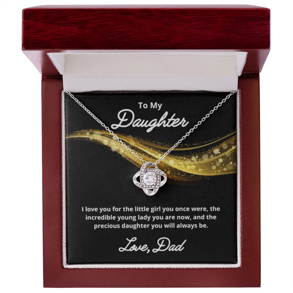 To My Daughter Necklace, Father Daughter Necklace, Father to Daughter Birthday Gift, Gifts to Daughter from Dad