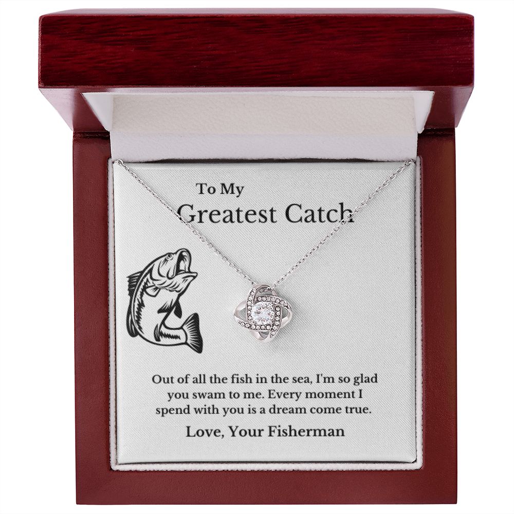To My Husband Necklace, Fisherman, Fishing Necklace, Christmas Necklace Gift, Message Card Jewelry, Minimalist Jewelry, From Wife