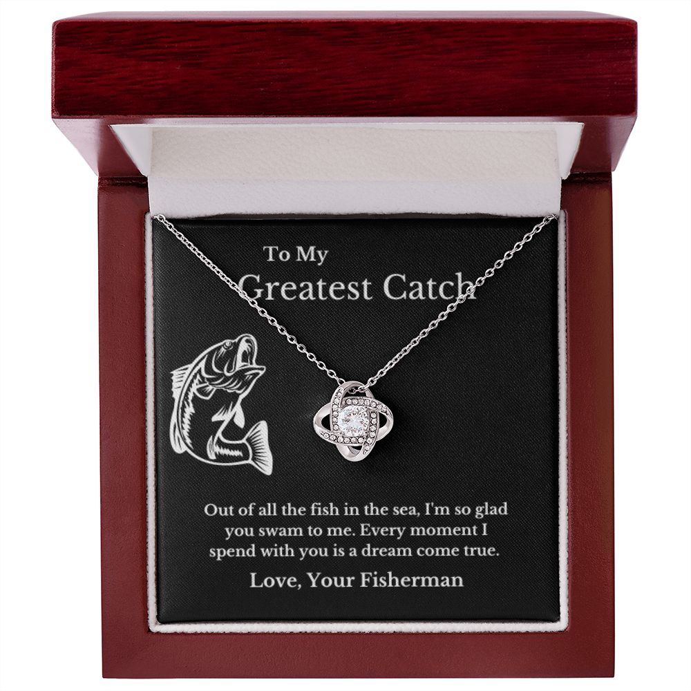 To My Husband Necklace, Fisherman, Fishing Necklace, Christmas Necklace Gift, Message Card Jewelry, Minimalist Jewelry, From Wife