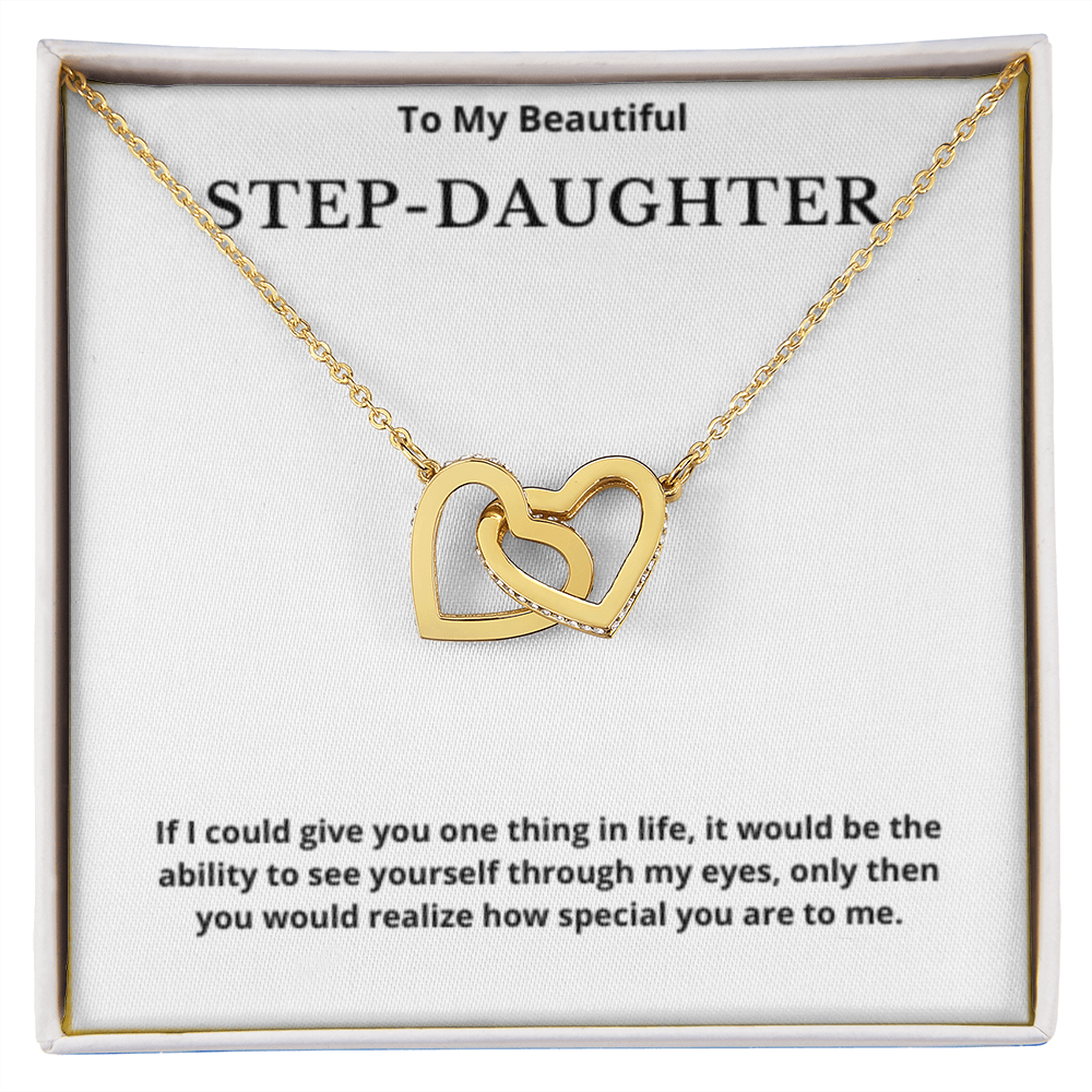 Step Daughter Gift for Step Daughter Bonus Daughter Gift Necklace Blended Family Stepdaughter Gift daughter of Bride Groom wedding gift