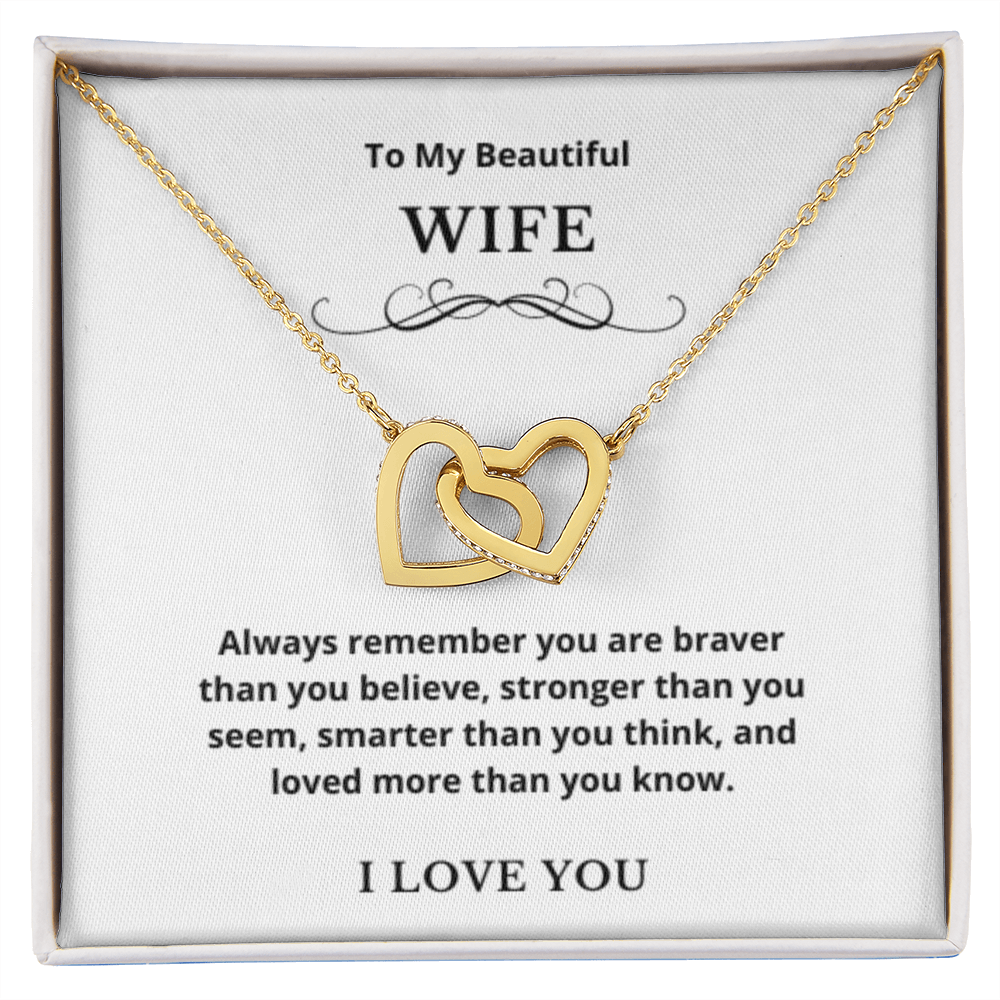 Hearts Jewelry, FG Family Gift, Wife Necklace, Gift from Husband/Boyfriend, To My Soulmate Jewelry, Birthday Gift