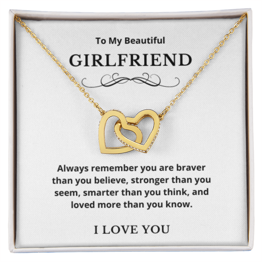Hearts Jewelry, FG Family Gift, Girlfriend Necklace, Gift from Boyfriend, To My Soulmate Jewelry, Birthday Gift