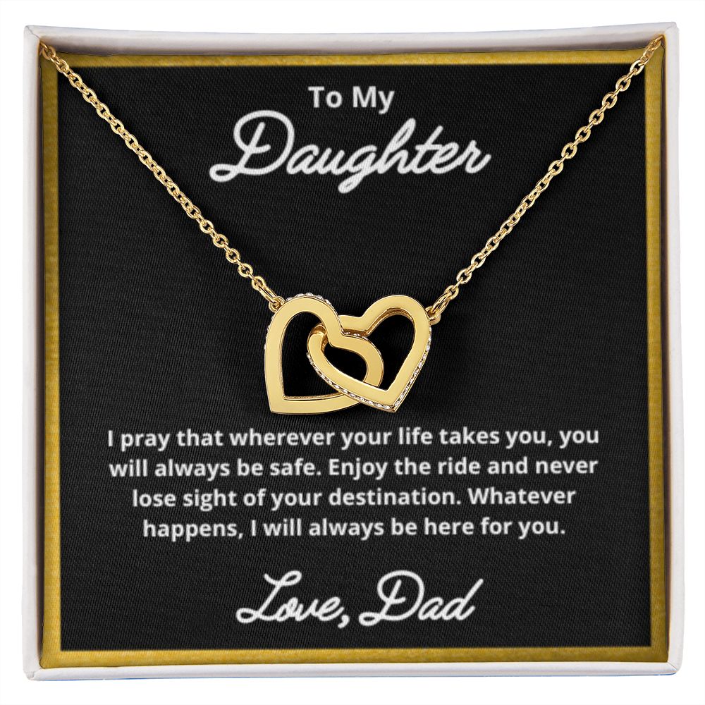 To My Daughter Necklace, Father Daughter Necklace, Father to Daughter Birthday Gift, Gifts to Daughter from Dad