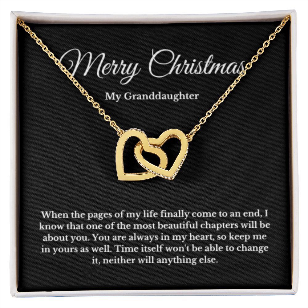 To My Beautiful Granddaughter Necklace, Granddaughter Gift from Grandpa, Grandma, Birthday Graduation Gift, Christmas Gift for Her