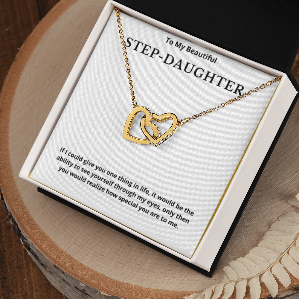 Step Daughter Gift for Step Daughter Bonus Daughter Gift Necklace Blended Family Stepdaughter Gift daughter of Bride Groom wedding gift