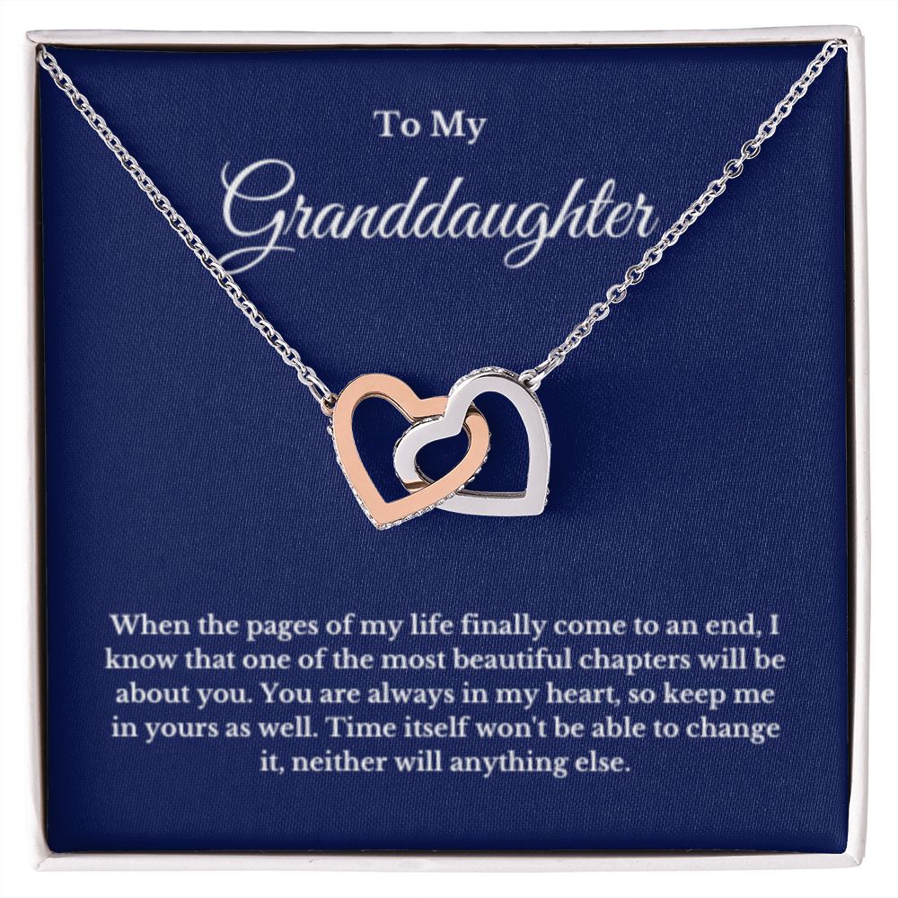 To My Granddaughter Necklace, Granddaughter Gift from Grandpa, Grandma, Birthday Graduation Gift, Christmas Gift for Her