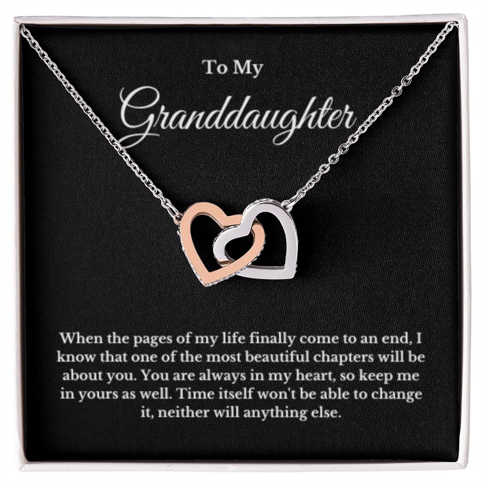 To My Granddaughter Necklace, Granddaughter Gift from Grandma, Birthday Graduation Gift, Christmas Gift for Her