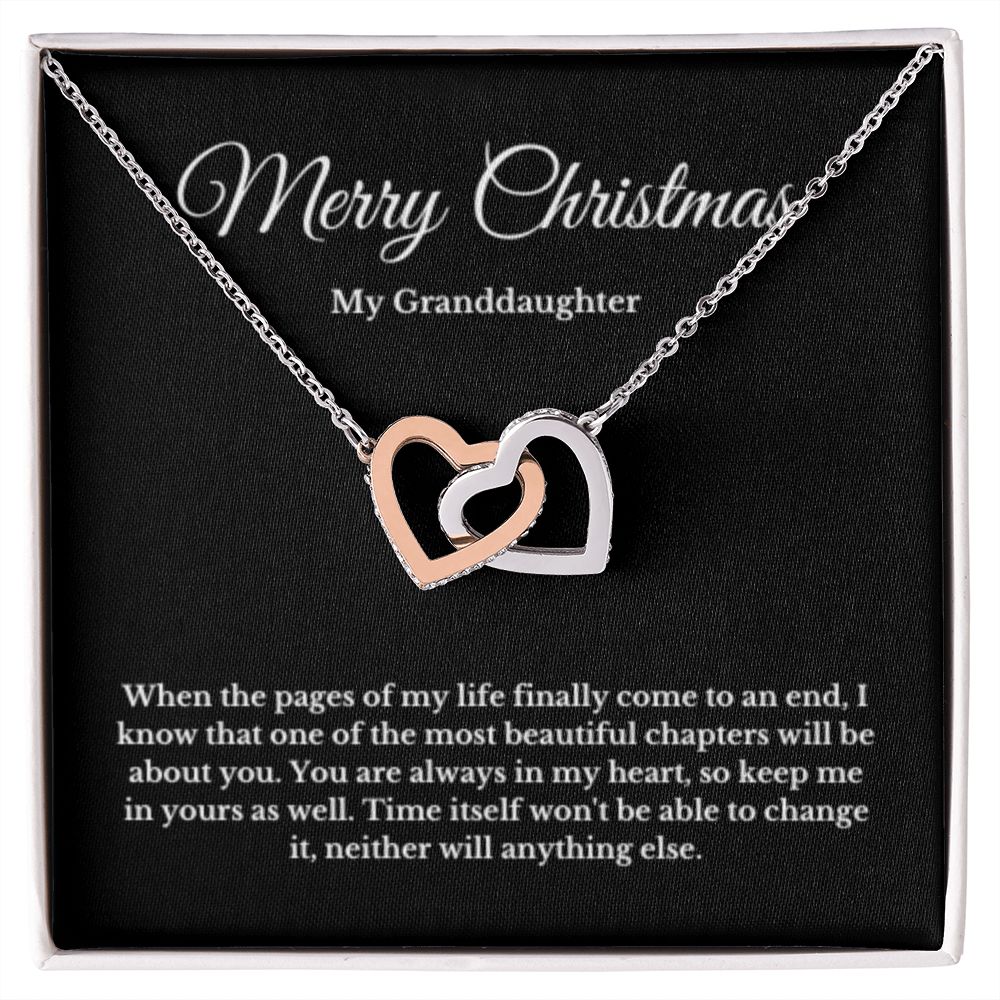 To My Beautiful Granddaughter Necklace, Granddaughter Gift from Grandpa, Grandma, Birthday Graduation Gift, Christmas Gift for Her