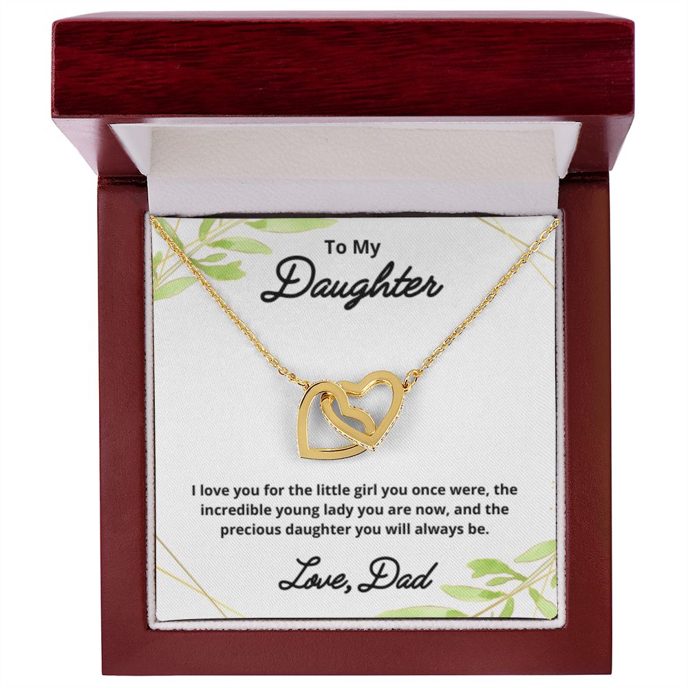 To My Daughter Necklace, Father Daughter Necklace, Father to Daughter Birthday Gift, Gifts to Daughter from Dad