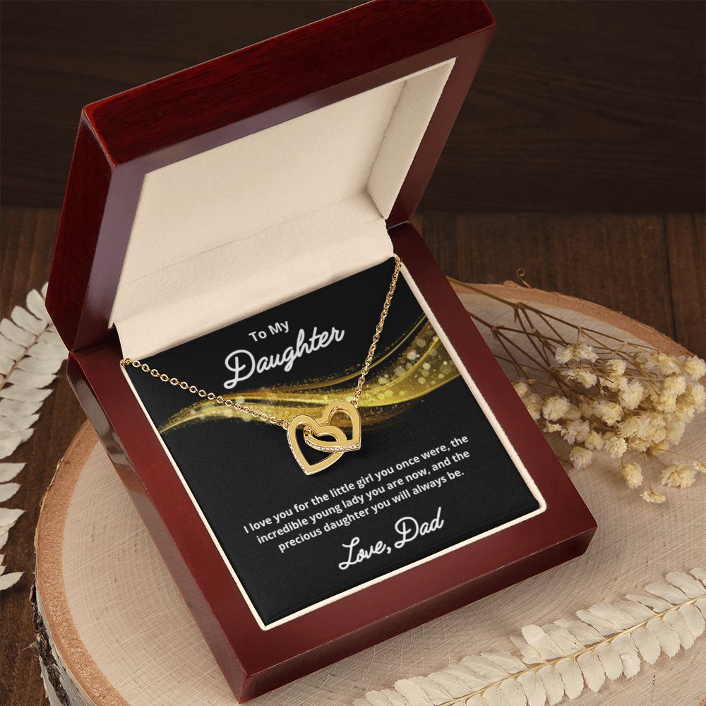 To My Daughter Necklace, Father Daughter Necklace, Father to Daughter Birthday Gift, Gifts to Daughter from Dad