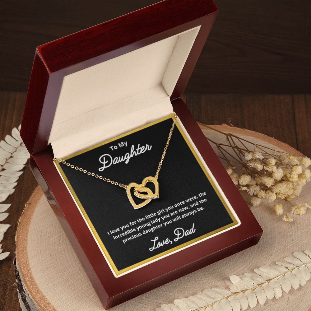 To My Daughter Necklace, Father Daughter Necklace, Father to Daughter Birthday Gift, Gifts to Daughter from Dad