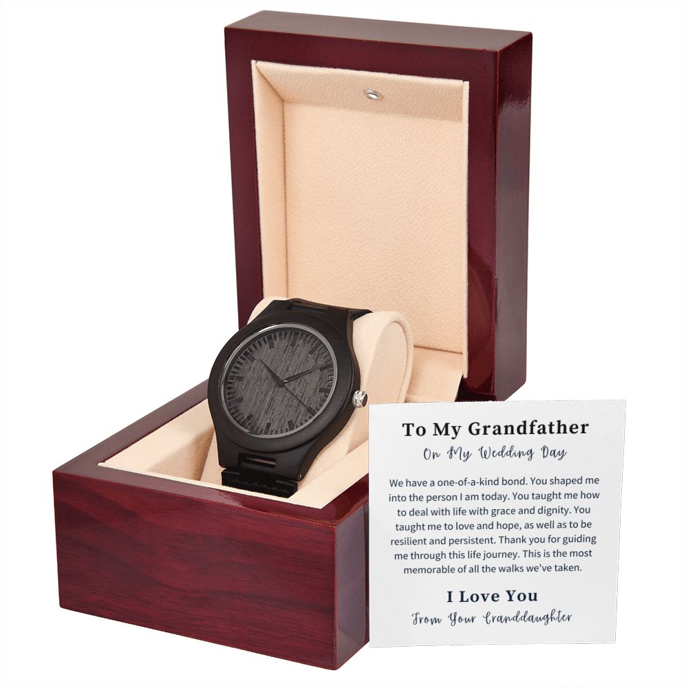 Wooden Watch Gift For Him, Christmas Gift, Luxury Watch, Personalized Message Gift