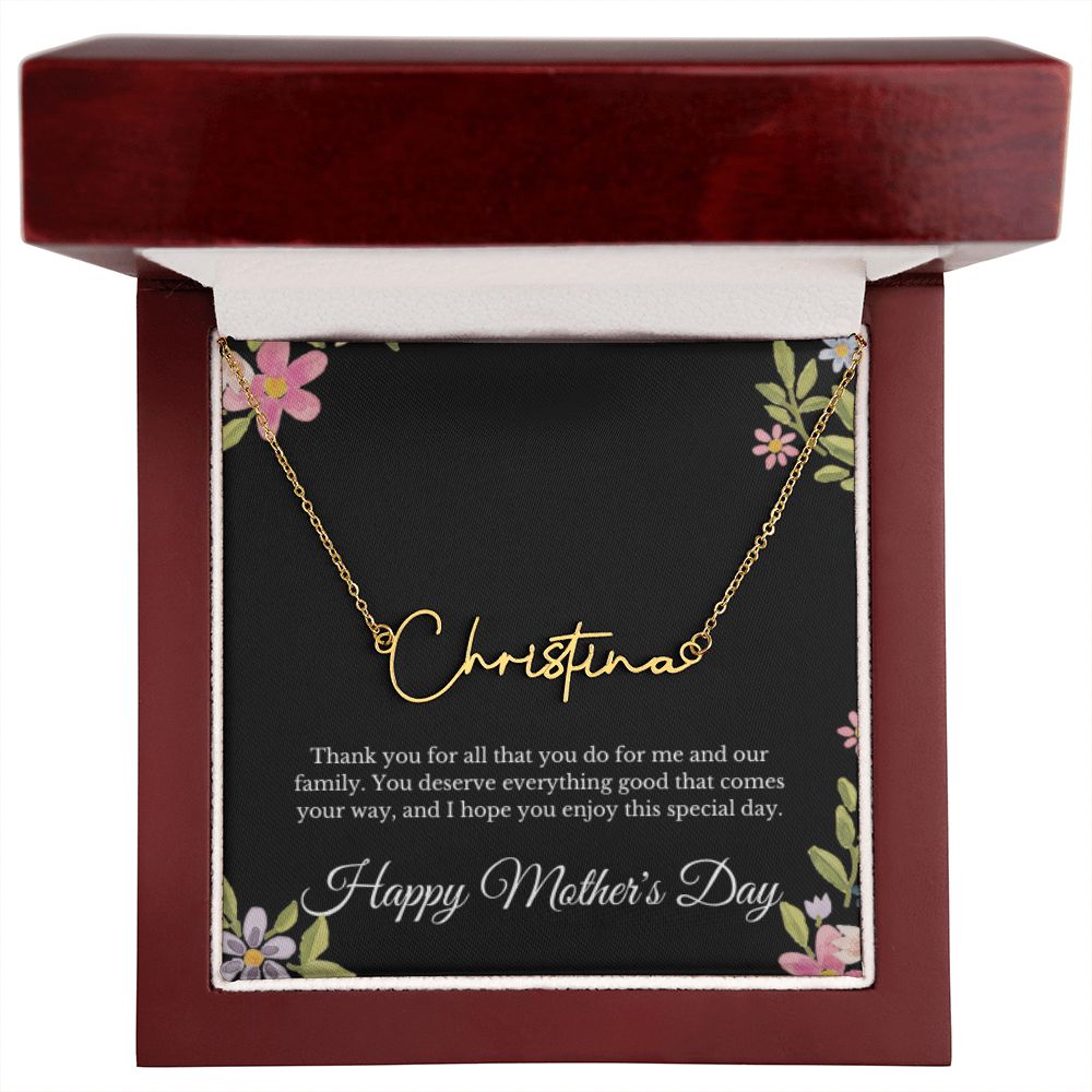 Personalized Custom Name Mother's Day Necklace Gifts for Women Mama Necklace for Mom Mothers Handmade Jewelry Unique Jewelry Mothers Day Gift for Her