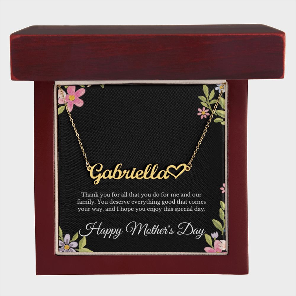 Personalized Custom Name Mother's Day Necklace Gifts for Women Mama Necklace for Mom Mothers Handmade Jewelry Unique Jewelry Mothers Day Gift for Her