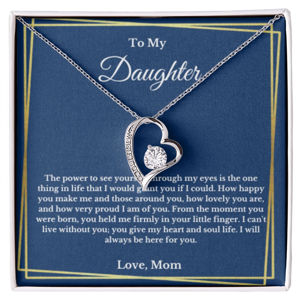 To My Daughter Necklace, Mother Daughter Necklace, Mother to Daughter Birthday Gift, Gifts to Daughter from Mom