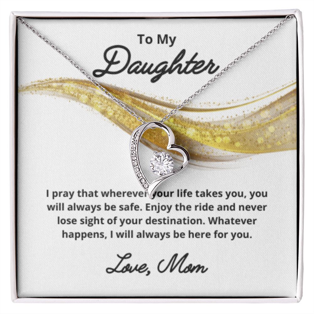 To My Daughter Necklace, Mother Daughter Necklace, Mother to Daughter Birthday Gift, Gifts to Daughter from Mom, Daughter Jewelry