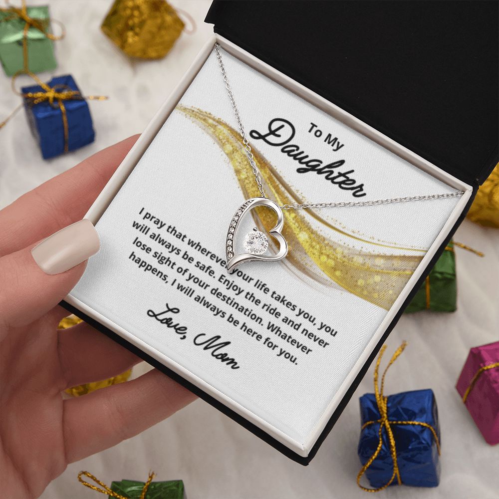 To My Daughter Necklace, Mother Daughter Necklace, Mother to Daughter Birthday Gift, Gifts to Daughter from Mom, Daughter Jewelry