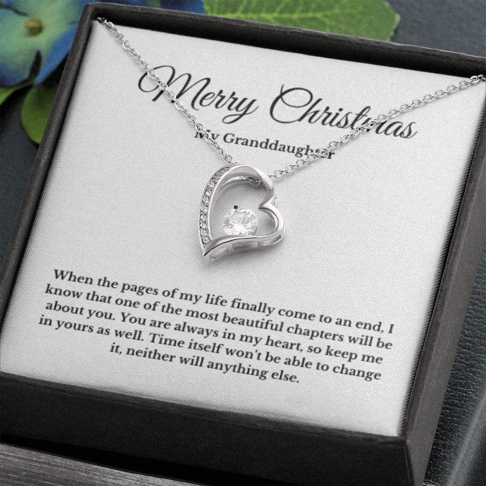 To My Granddaughter Necklace, Granddaughter Gift from Grandpa, Grandma, Birthday Graduation Gift, Christmas Gift for Her