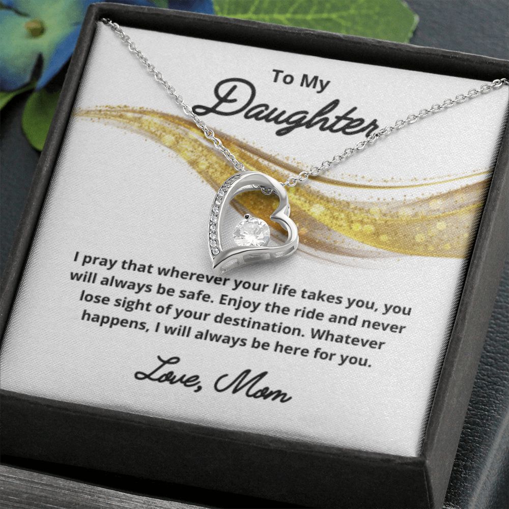 To My Daughter Necklace, Mother Daughter Necklace, Mother to Daughter Birthday Gift, Gifts to Daughter from Mom, Daughter Jewelry