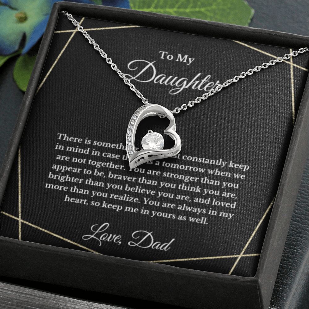 To My Daughter Necklace, Father Daughter Necklace, Father to Daughter Birthday Gift, Gifts to Daughter from Dad