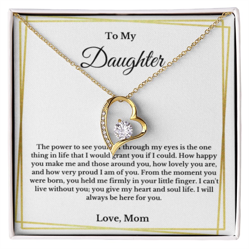 To My Daughter Necklace, Mother Daughter Necklace, Mother to Daughter Birthday Gift, Gifts to Daughter from Mom