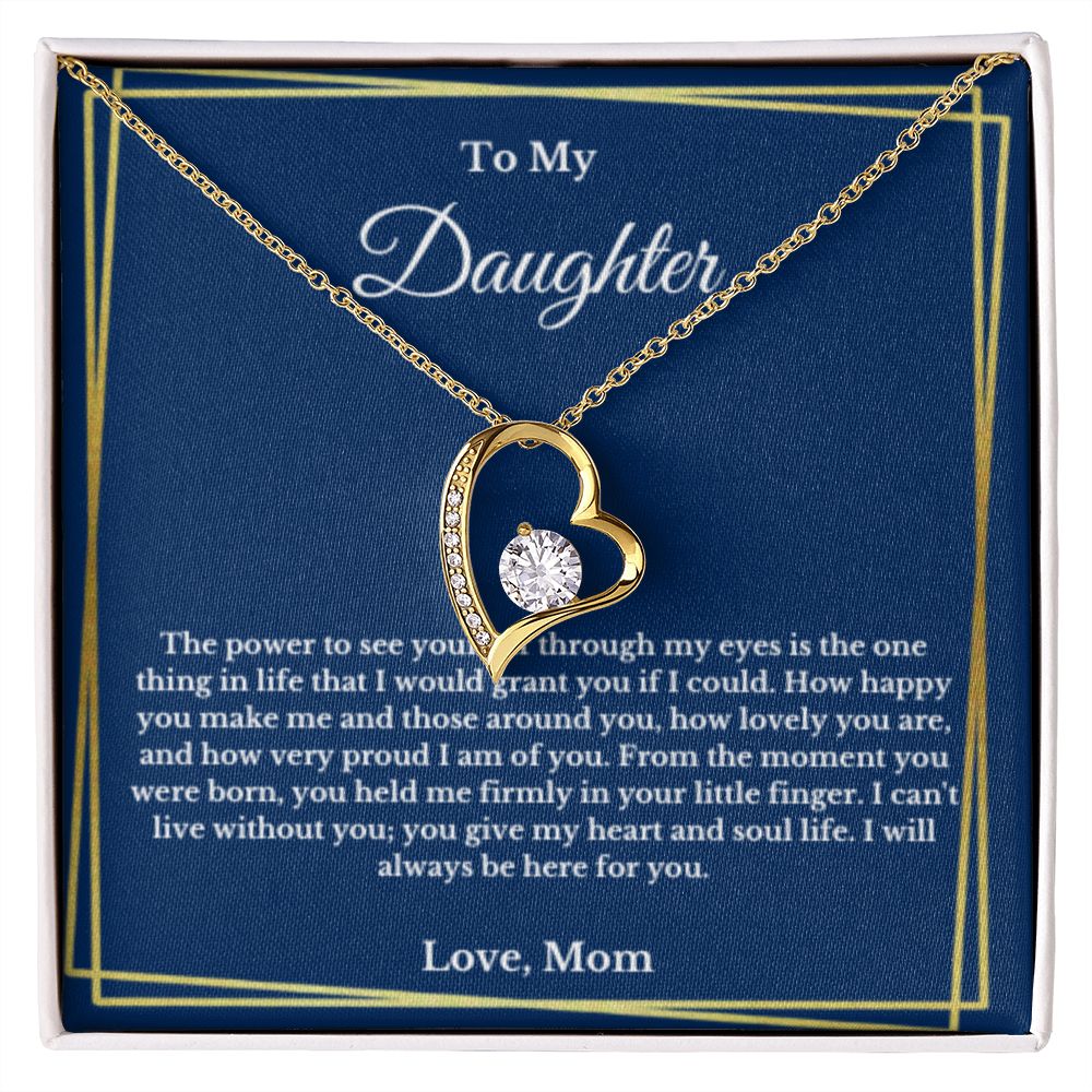 To My Daughter Necklace, Mother Daughter Necklace, Mother to Daughter Birthday Gift, Gifts to Daughter from Mom