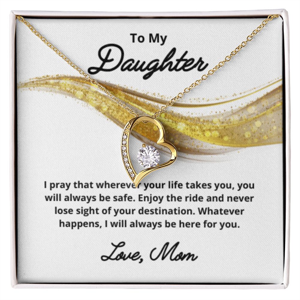 To My Daughter Necklace, Mother Daughter Necklace, Mother to Daughter Birthday Gift, Gifts to Daughter from Mom, Daughter Jewelry